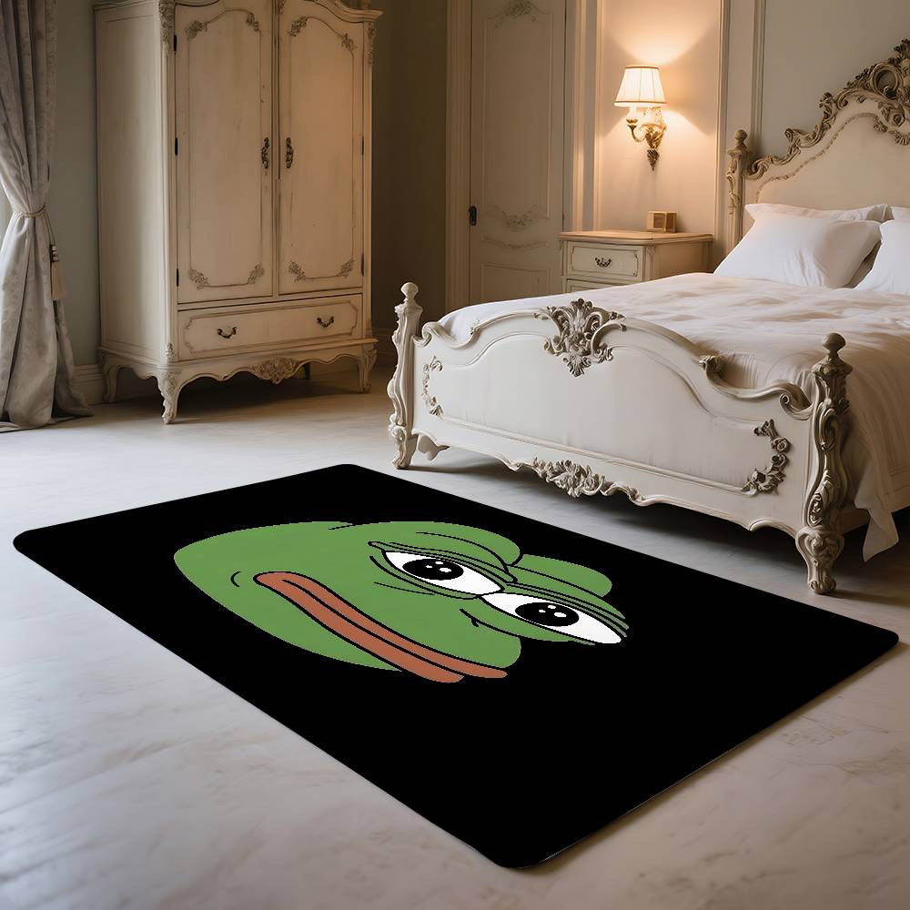 Sad P-Pepe The Frog Floor Mat Floor Mat Home Entrance Bedroom Toilet Bathroom Door Absorbent Non Slip Foot Pad