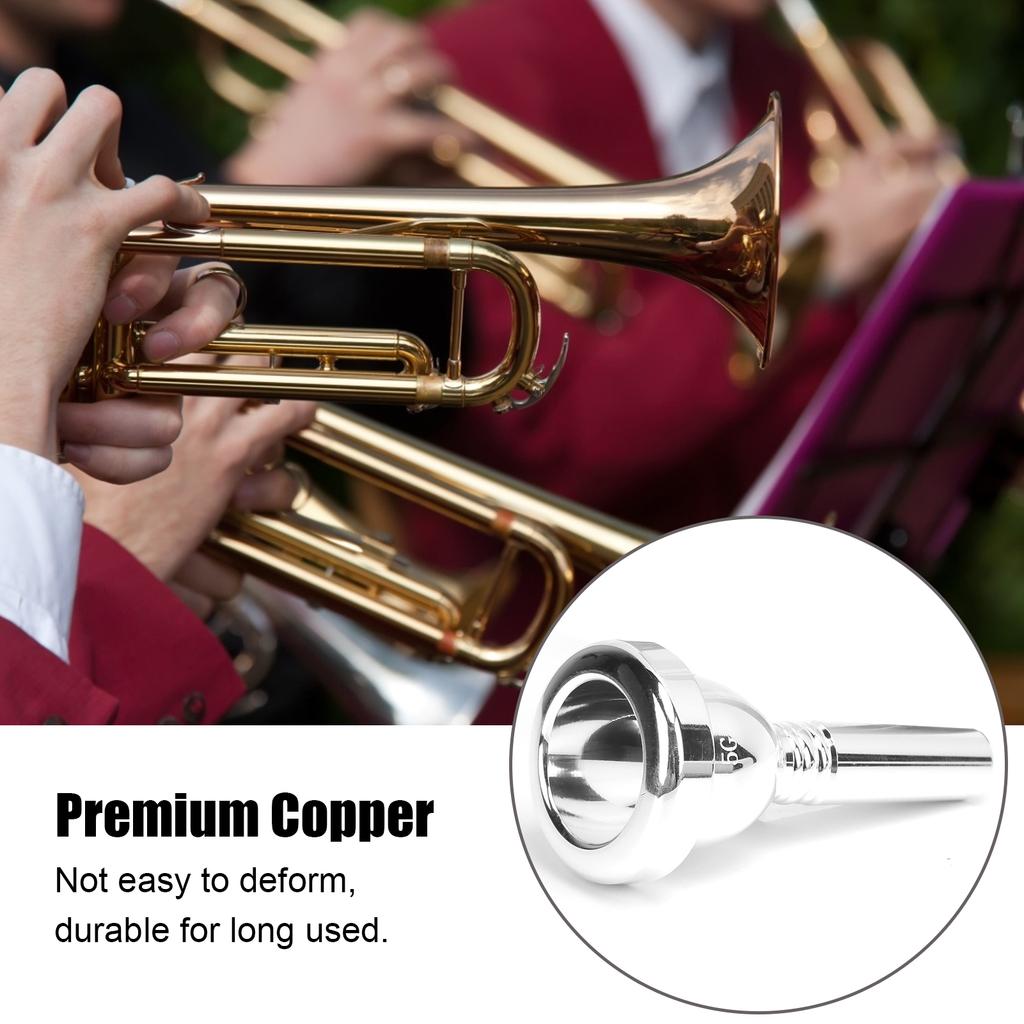Trombone Mouthpiece Large Shank Mouth Piece Metal 12.7mm 5G Accessory Replacement TR‑03