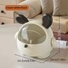 Cute Bunny-Shaped Cosmetic Organizer Box - Multi-Functional Makeup Display Case with Jewelry and Lipstick Storage