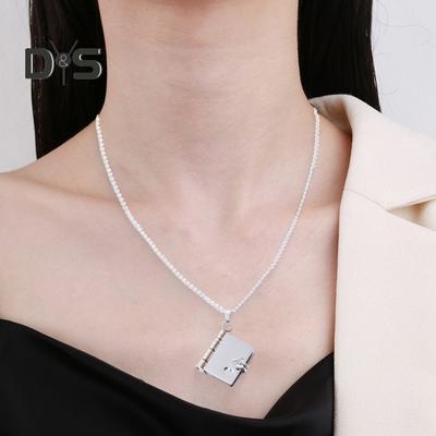 Book Pendant Necklace Women's Sweater Chain Necklace Opening And Closing Book Dangle Jewelry Accessory for Dating Daily Wear Banquet