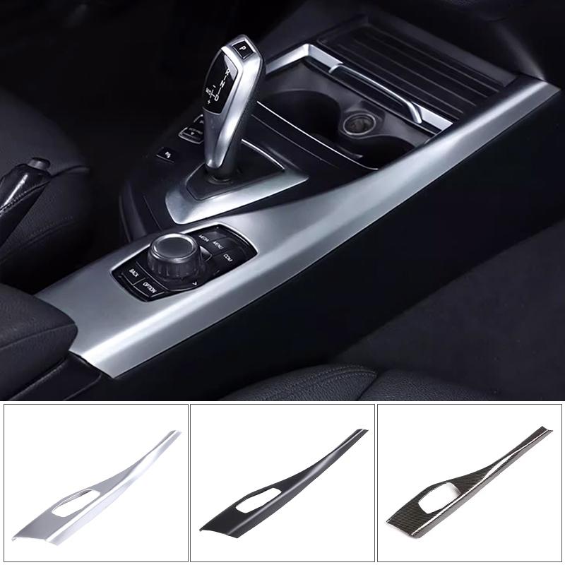 For BMW 1 2 Series F20 F21 F22 F23 2012-2018 ABS carbon fiber accessories multimedia panel decorative strip cover sticker