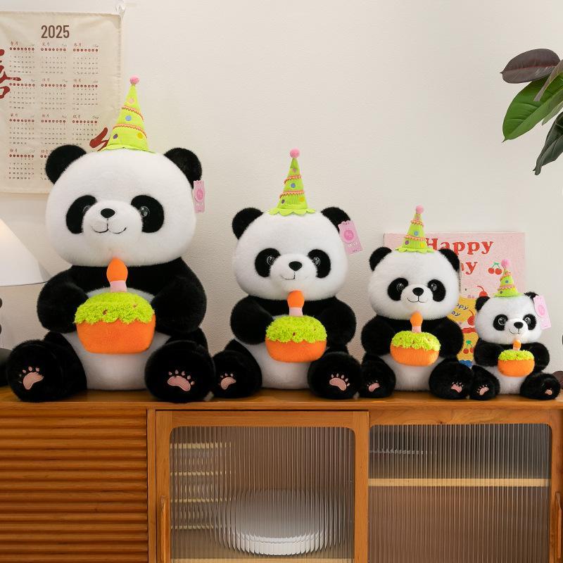 Adorable Panda Birthday Plush Toy for Kids - Gift for Boys & Girls