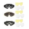 Helmbrille mit Antibeschlag-Polycarbonat-Gläsern Sicherheitsbrille für Industriearbeiten und Helmmontage