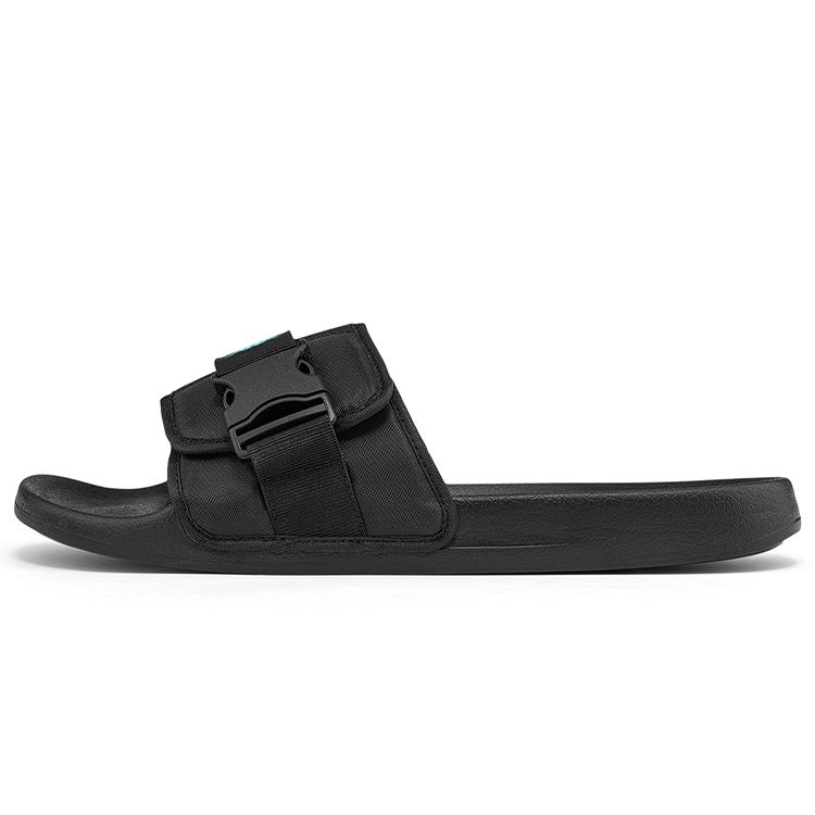 Kappa Logo Velcro Casual Slide Sandals Unisex Footwear Black K0CX5LT01D-990