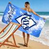 Name Custom Tampa Bay Rays Logo Print Beach Towel, Large Soft Quick Dry Towel for Beach Camping Swimming