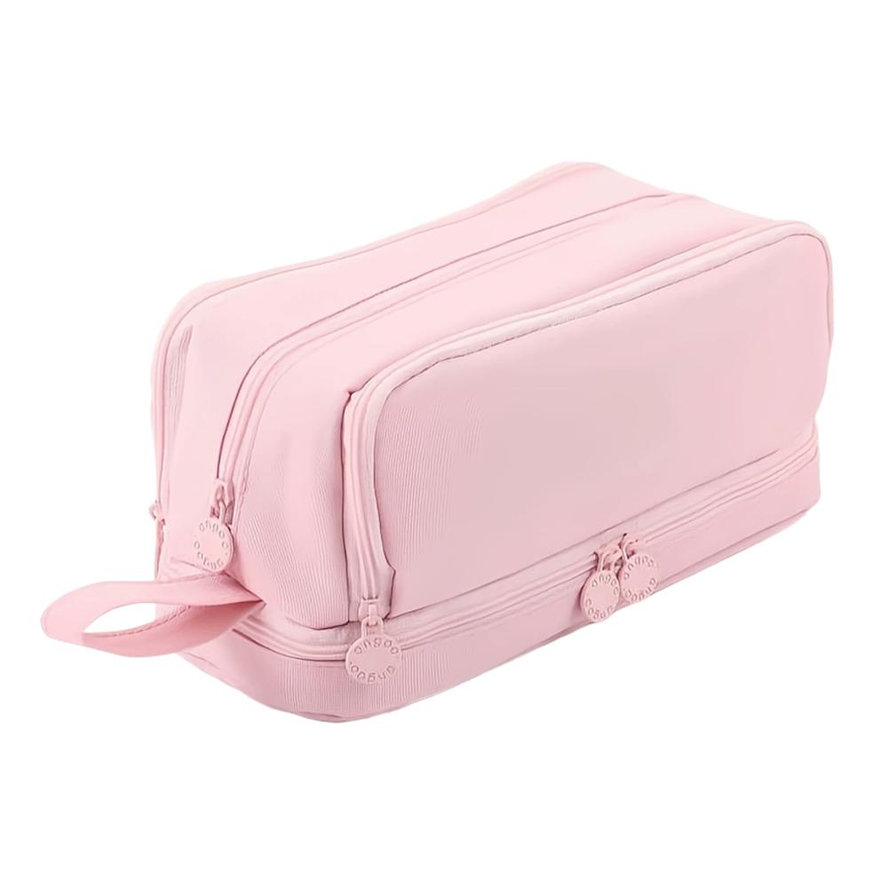 Large capacity stationery case, durable oxford cloth pencil case, portable organizer for school, office and university supplies