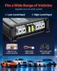 Subwoofer Bass-Paket, 305mm, 490W RMS, Doppel-Auto-Audio-Subwoofer- und Verstärkerpaket, mit bestücktem Gehäuse, separatem Verstärker und Verkabelungsset, für