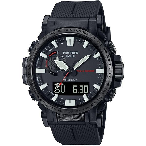 

[Product eligible for free wrapping] Domestic genuine CASIO PRO TREK Casio Pro Trek Climber Line Biomass Plastic Black Men s Watch PRW-61Y-1BJF