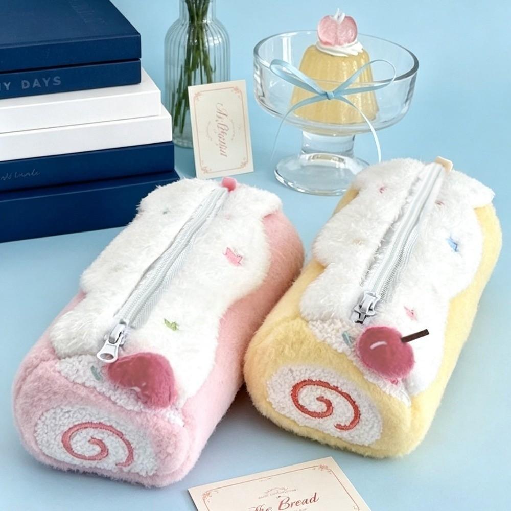Star Embroidery Pen Bag Plush Pencil Pouch Durable Pencil Case  School Supplies