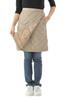Onion Cross Quilted Wrap Skirt with Fleece Lining for Warmth and Warmth Women's Water-Repellent (Size M, Beige)