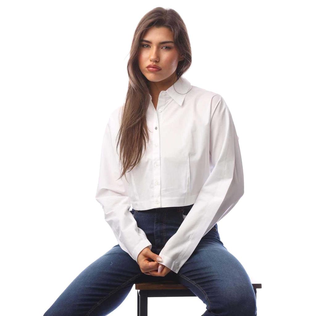 Hugo Womens/Ladies Etsoukie Cropped Shirt