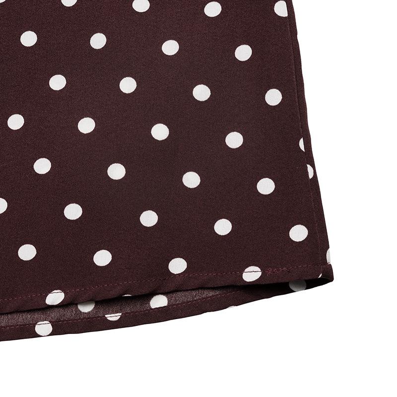 2026 Sexy Retro Polka Dot Halter Neck Dress: European & American Style, Slim Fit, Deep V-neck, Spaghetti Straps.