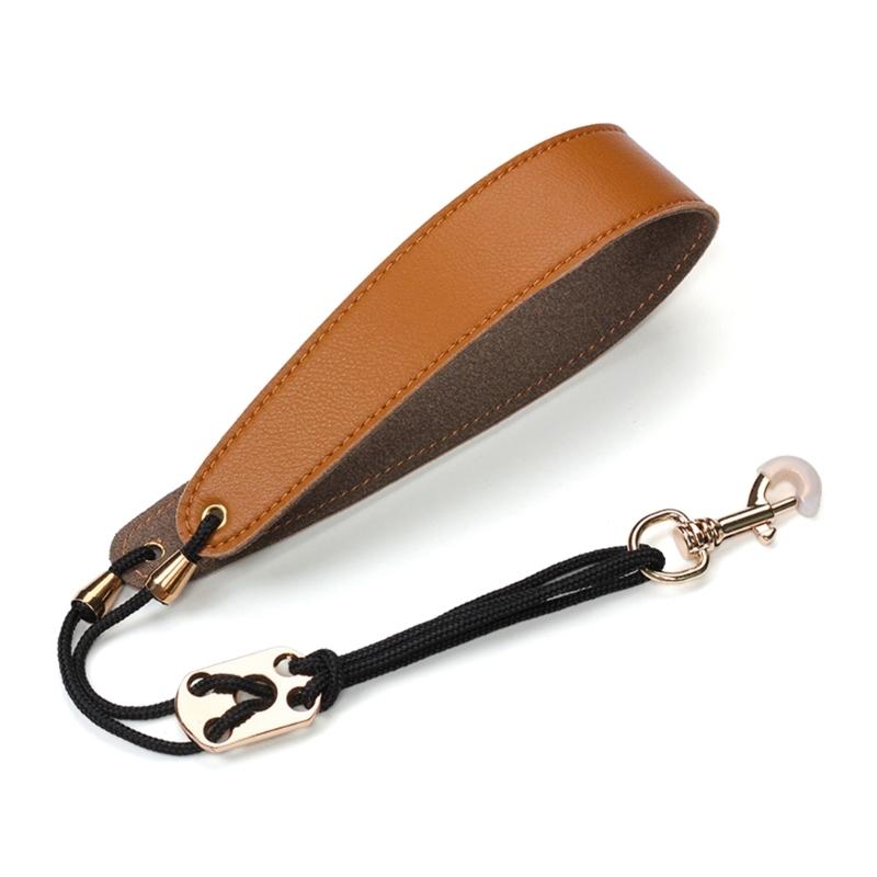 

PU Leathers Padded Saxophone Adjustable Neck Strap with Snap Hook for Alto Tenors Soprano Baritone Sax Music Accessories 1 светло-коричневого