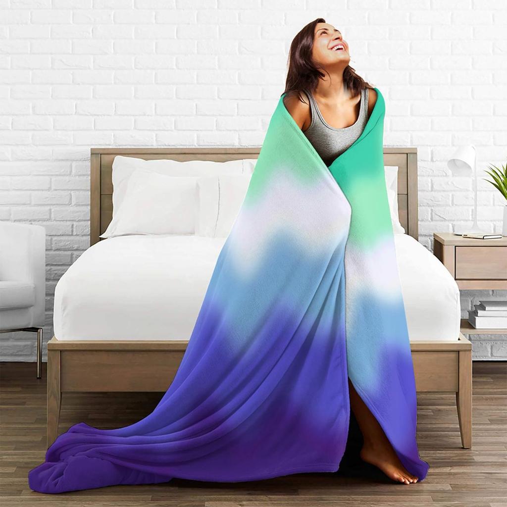 Gay Male Pride Flag  Blanket Soft Warm Flannel Throw Blanket Cover for Bed Living room Picnic Travel Home Sofa