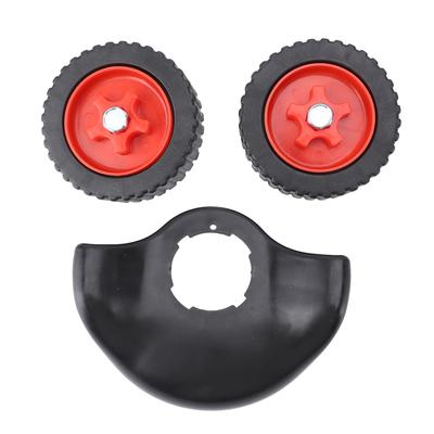 Rasentrimmer Räder Abnehmbar Kunststoff Arbeitssparend Handgeschoben Rasenmäher Räder für Hilfswerkzeug S