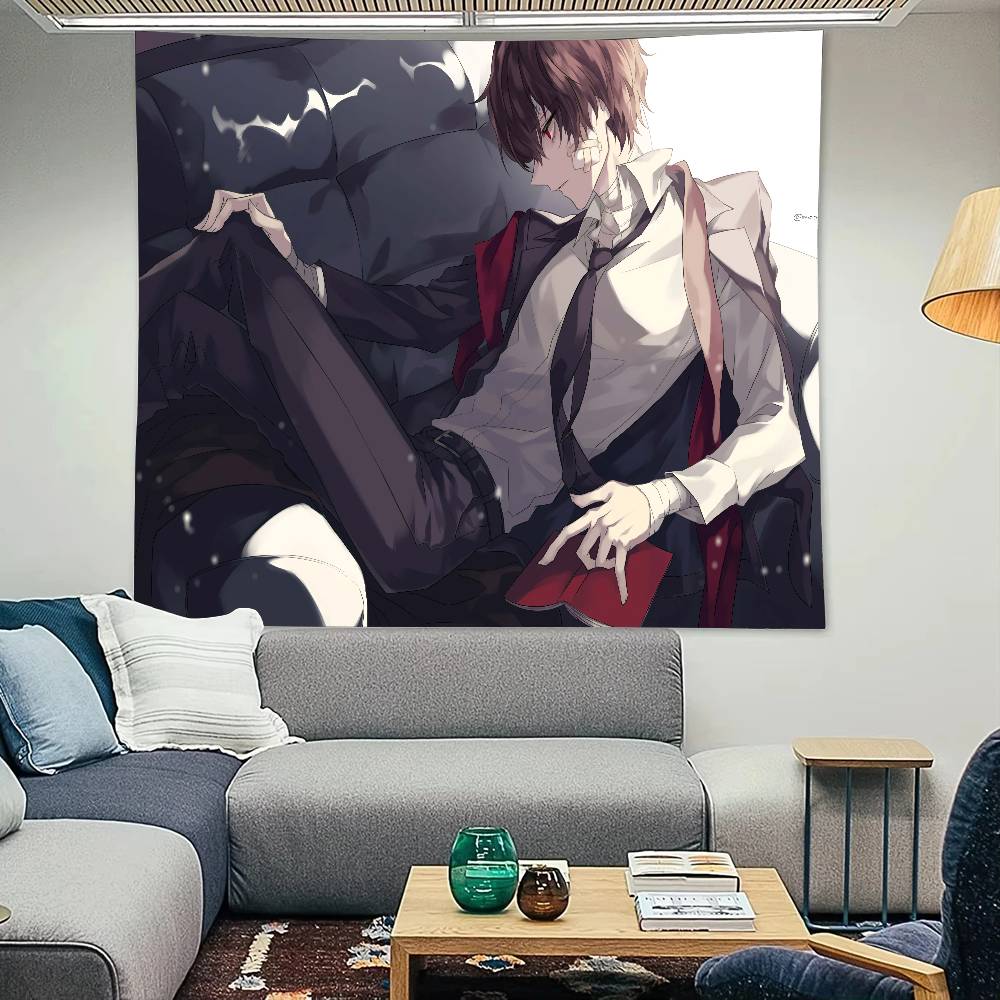 COMICS BBungo SStray DDogs Tapestry Decoration Bedroom Dormitory Background Cloth Holiday Home Party Living Room Club Cloth