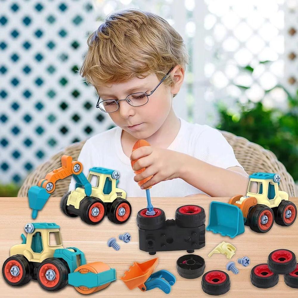 Children Gits DIY Disassembly Engineering Car Disassembly Function DIY Truck Toy Birthday Gift