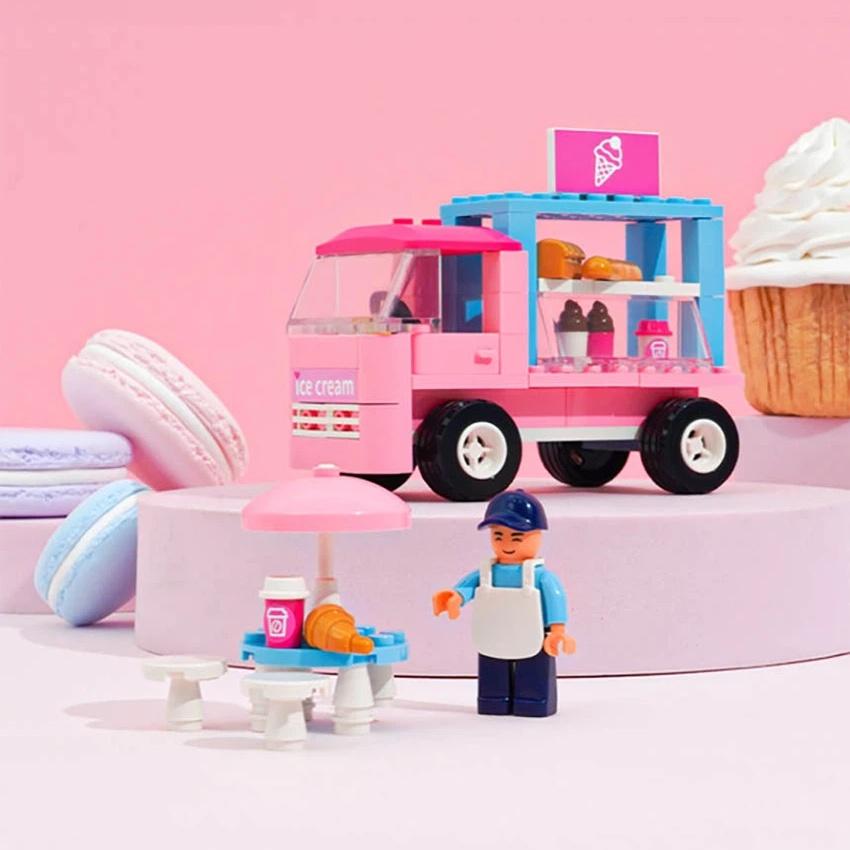 Oxford Town Food Truck Dessert Cafe Building Block Set Made in Korea