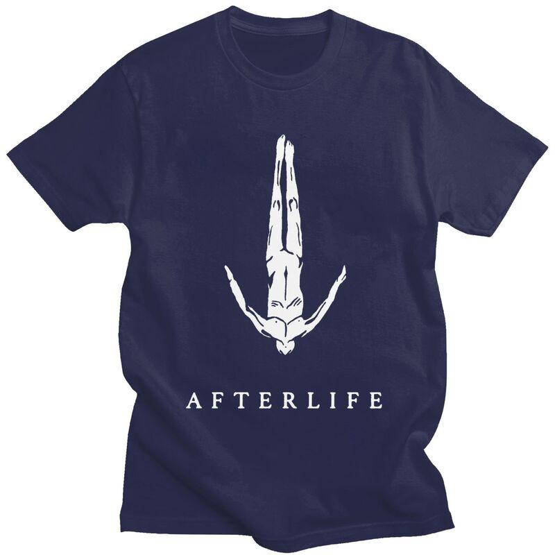 Custom Afterlife T Shirts for Men Pure Cotton Tees Tshirts Short Sleeve Casual Tshirt