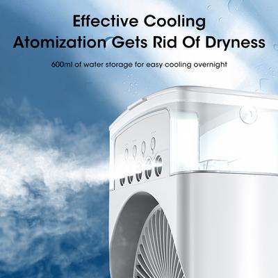 Big New Portable Air Conditioner Fan Household Small Air Cooler Humidifier Hydrocooling Fan Portable Fan Adjustment 3 Speed