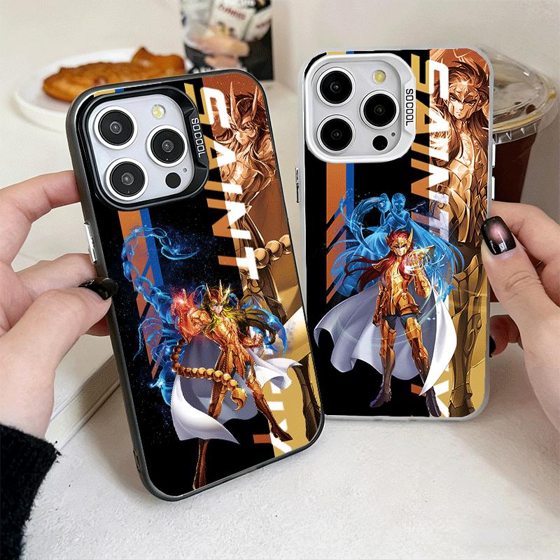 Anime S-Saint S-Seiya Soft Phone Case for iPhone 15 16 17 Pro Max 17Air 16E 14 Plus 13 12 Mini Shockproof Cover Back Shell
