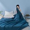 Cool Silk Summer Quilt: Air Conditioning-Ready, Ice Silk, Machine Washable, Solid Color Throw Blanket