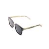 Gucci Schwarzer Rahmen Grüne Bügel Quadratische Sonnenbrille Unisex-Sonnenbrille GG0563SKN-003