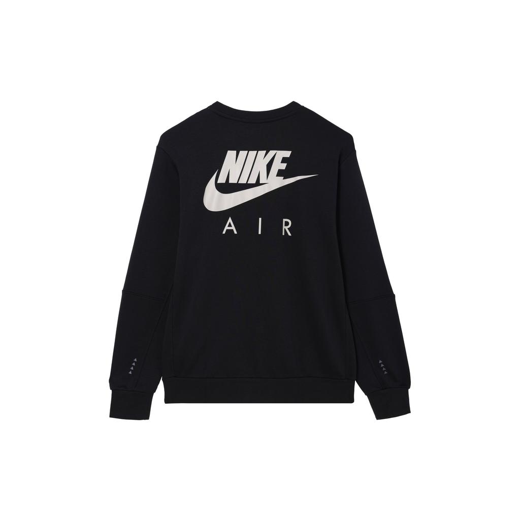 Nike Letter Print Crew Neck Pullover Long Sleeve Sweatshirt Men Sweatshirt Black DM5207-010