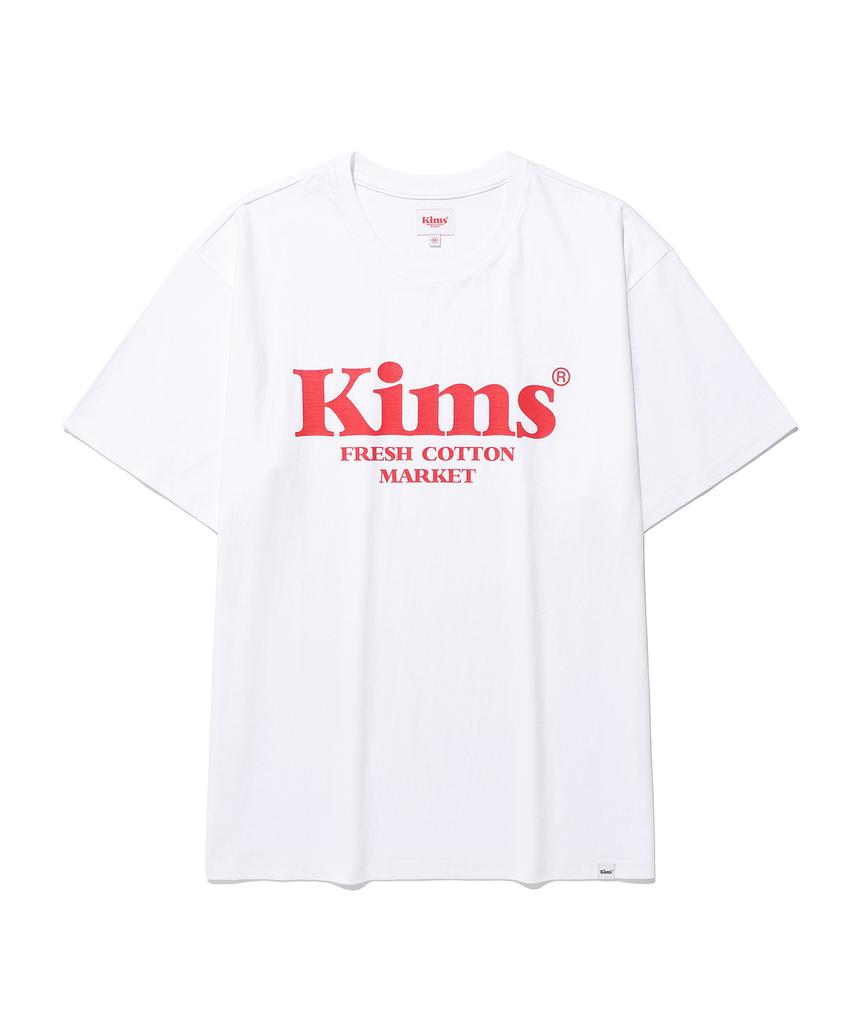 Kimseupeulesikoteunmakes (Unisex) Kims Bam Logo Tee White(Red)