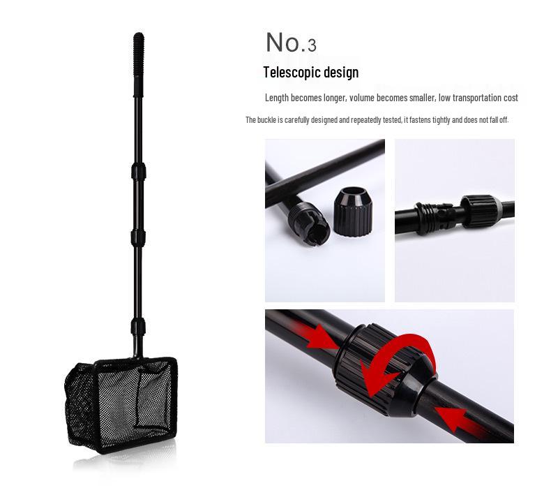 LONDA Aquarium Cleaning Set: Algae Remover, Scraper, and Fish Net Supplies