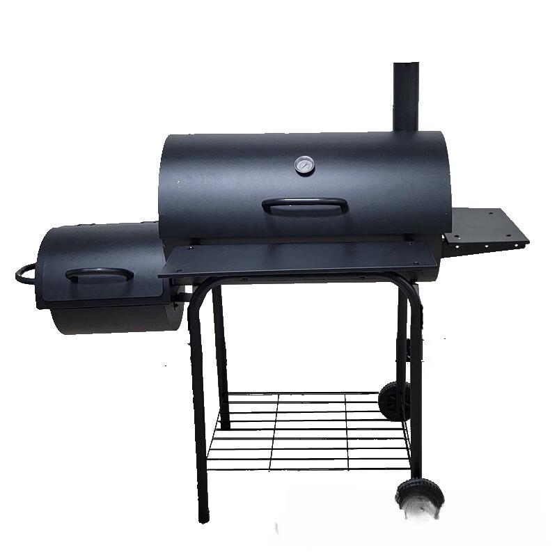 Large Charcoal Smoker Grill with Side Tables