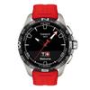 Tissot Men's T-Touch Connect Solar Watch, Black Dial, Rubber Strap, T1214204705101, Officially Imported