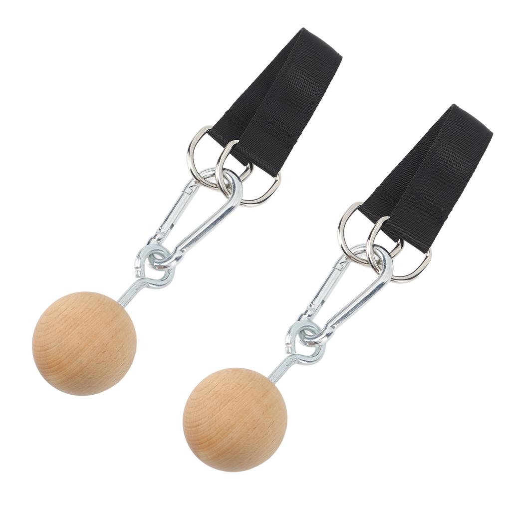 Wooden Pull Up Balls Rock Climbing Holds Training Set Arm Strength Trainer Pull Up Ball