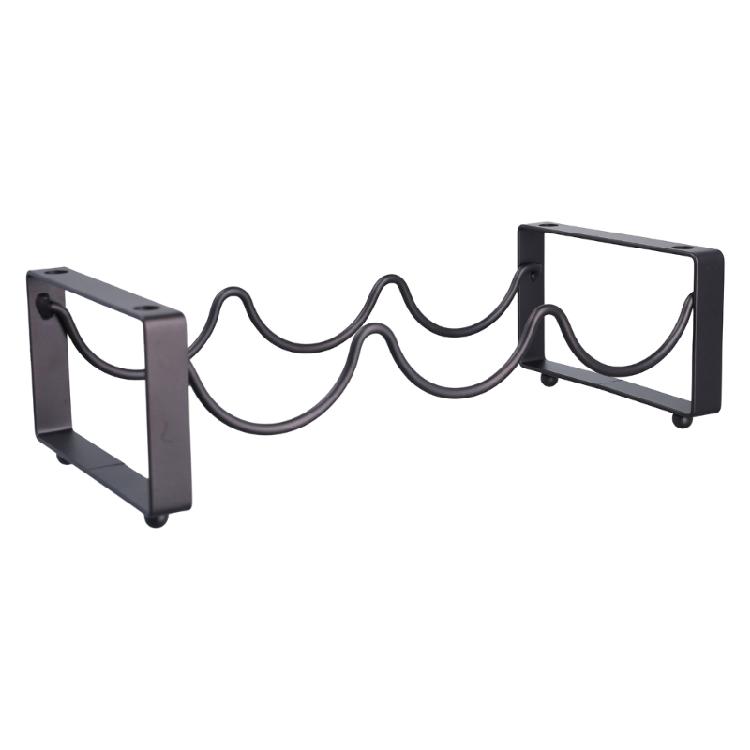 Stylish Stackable Wine Rack Countertop Wine Storage Shelf Wine Organizers Stackable Wine Holder Iron Texture for Wine 1