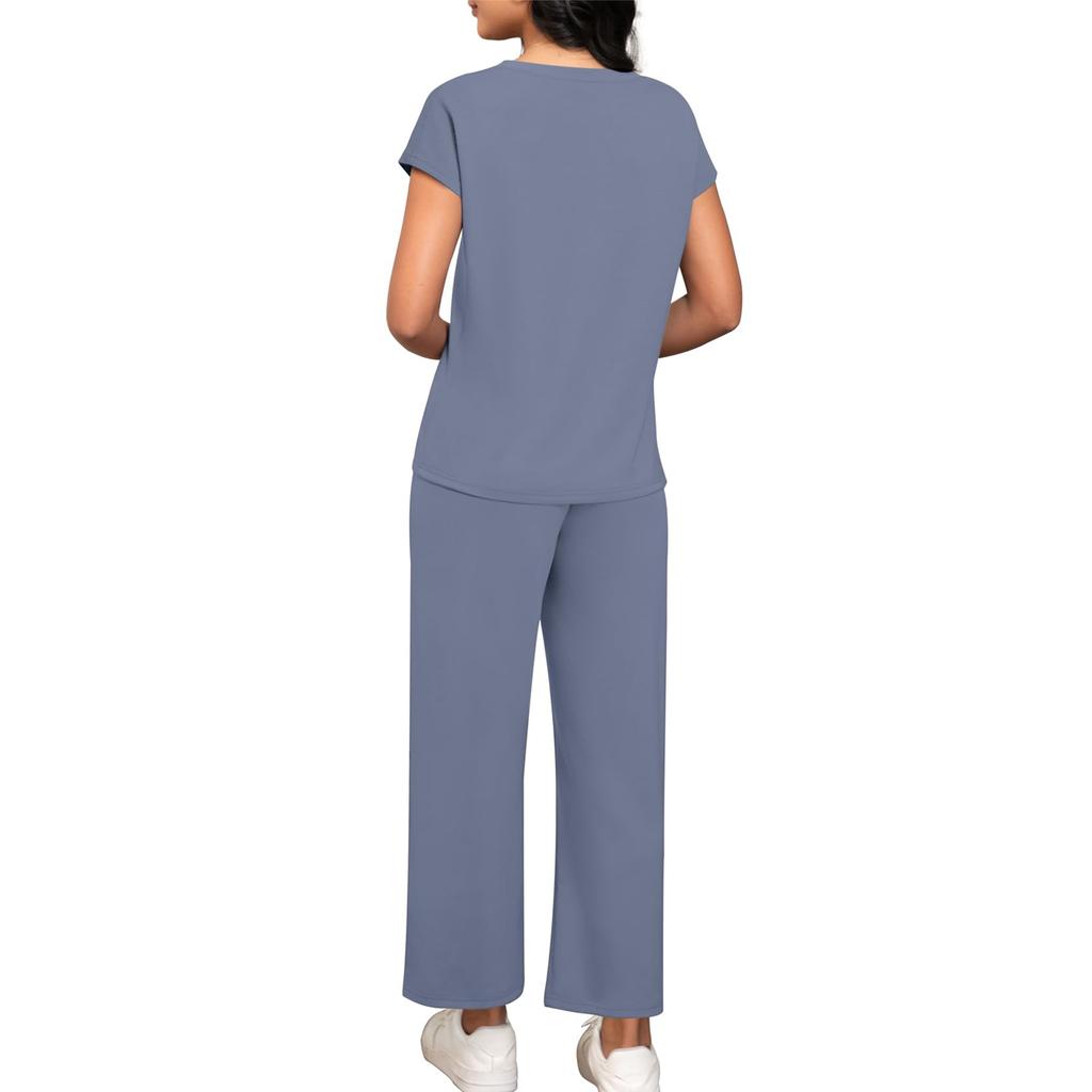 Women's Loose-Fit -Color Casual Set