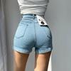 2024 Denim Shorts for Women Harajuku Summer Clothing High Waist Jeans Slim Short Pants Female Casual Fashion