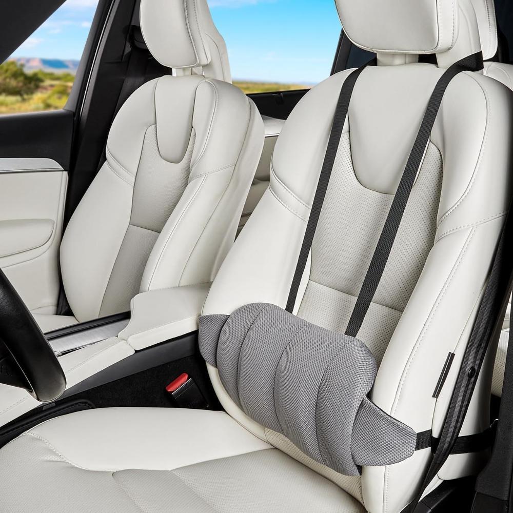 Ergonomic Car Lumbar Support Cushion Breathable Car Waist Pad Driving Lumbar Pillow Household Use