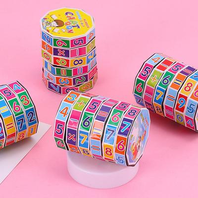 Math Magic Cube Kids Calculating Puzzle Toys Add Subtract Multiply Divide Detachable Column Cube Children Toys Gifts