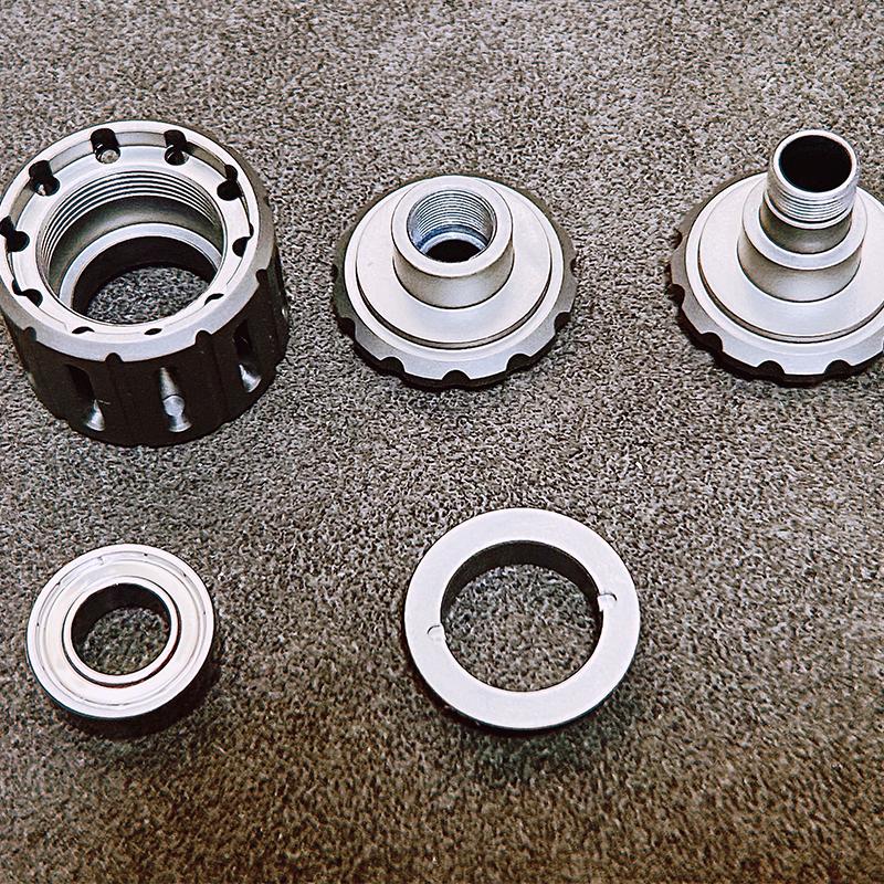 B.M War Hammer EDC Knife Pendant Fingertip Gyro Pendant Adult Fidget Toy Paracord Rope Decompression Toys Edc Titanium Accessory