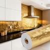 Waterproof 3D Wall Sticker PVC Gold Wallpaper  for Accenting Living Rooms Bathrooms Kitchens