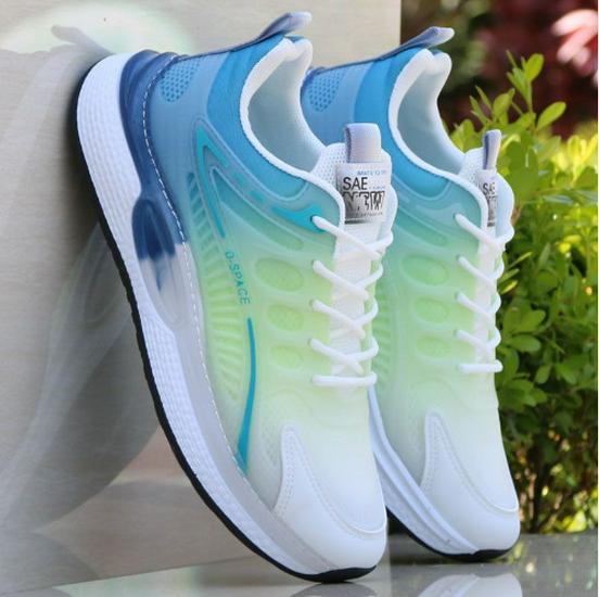 2025 Men's Summer Running Shoes - Trendy Thick Sole, Breathable Ice Silk Mesh Sneakers, Perfect for Travel