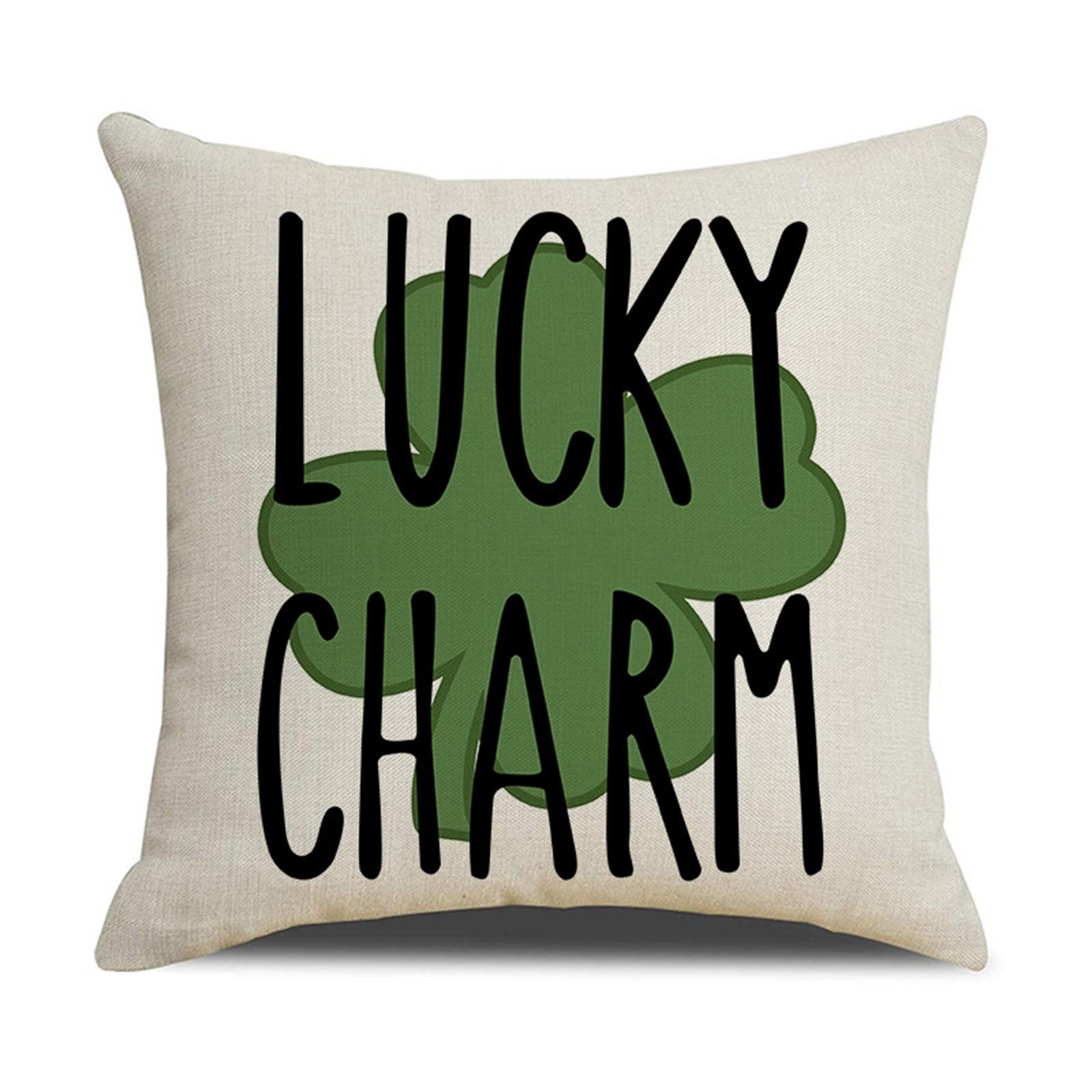 улица Чехол на подушку из хлопка и льна ко Дню Святого Патрика наволочка для дивана домашний декор 18 дюймов One Size 619₽
