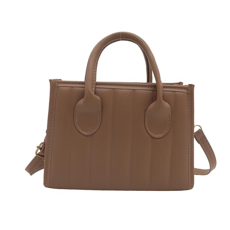 Small Square Bag Fashion Handbag Texture Pu Women'S Bag Foreign Style Shoulder Bag Simple Messenger Bag Tide