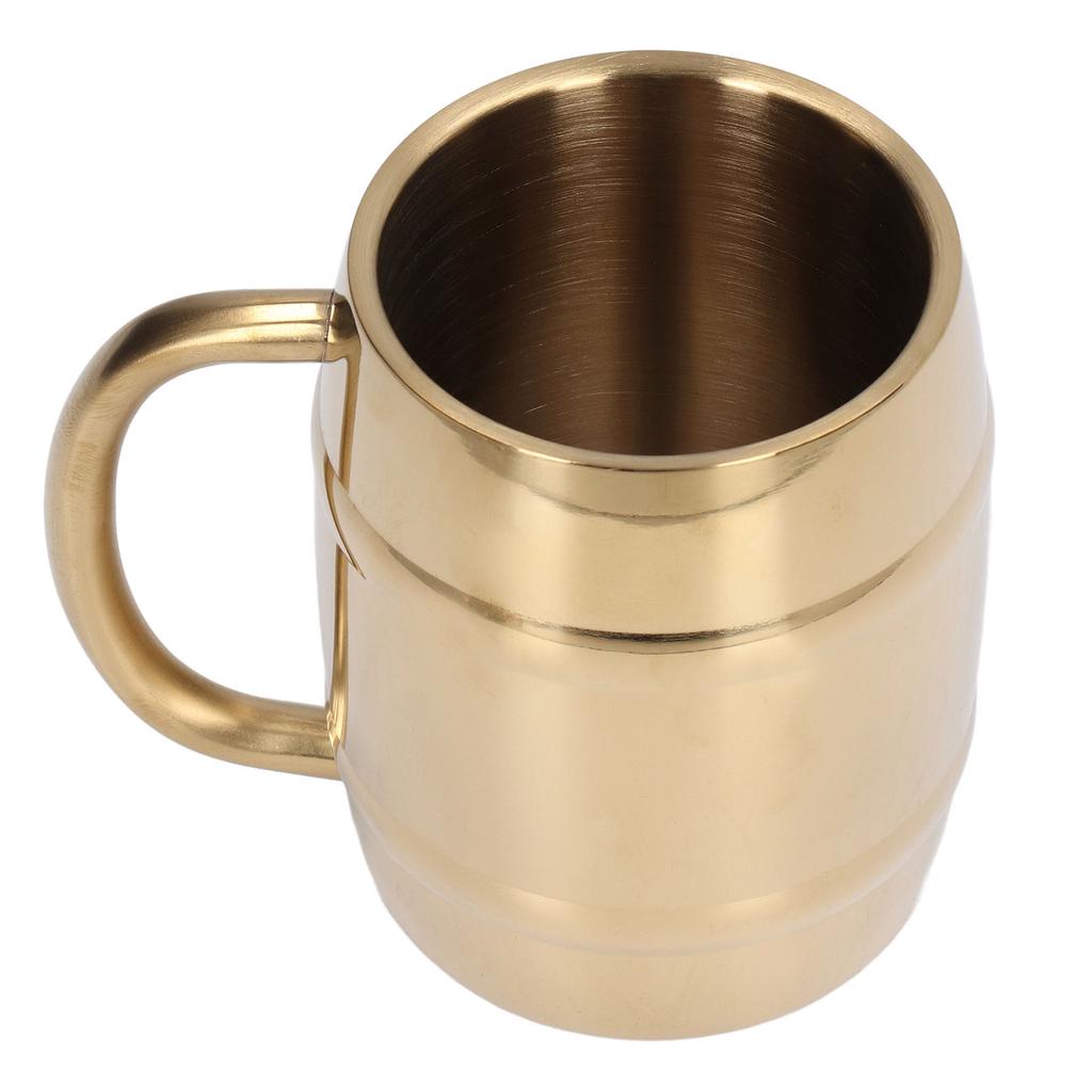 Stainless Steel Coffee Mug with Handle Double Layer Heat Insulation Coffee Cup Water Cup for