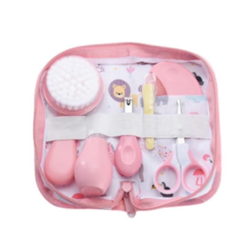 New Baby Care Cloth Bag Travel Set, Baby Nail Clippers Cartoon Set, Daily Travel Cleaning Products and Care Package