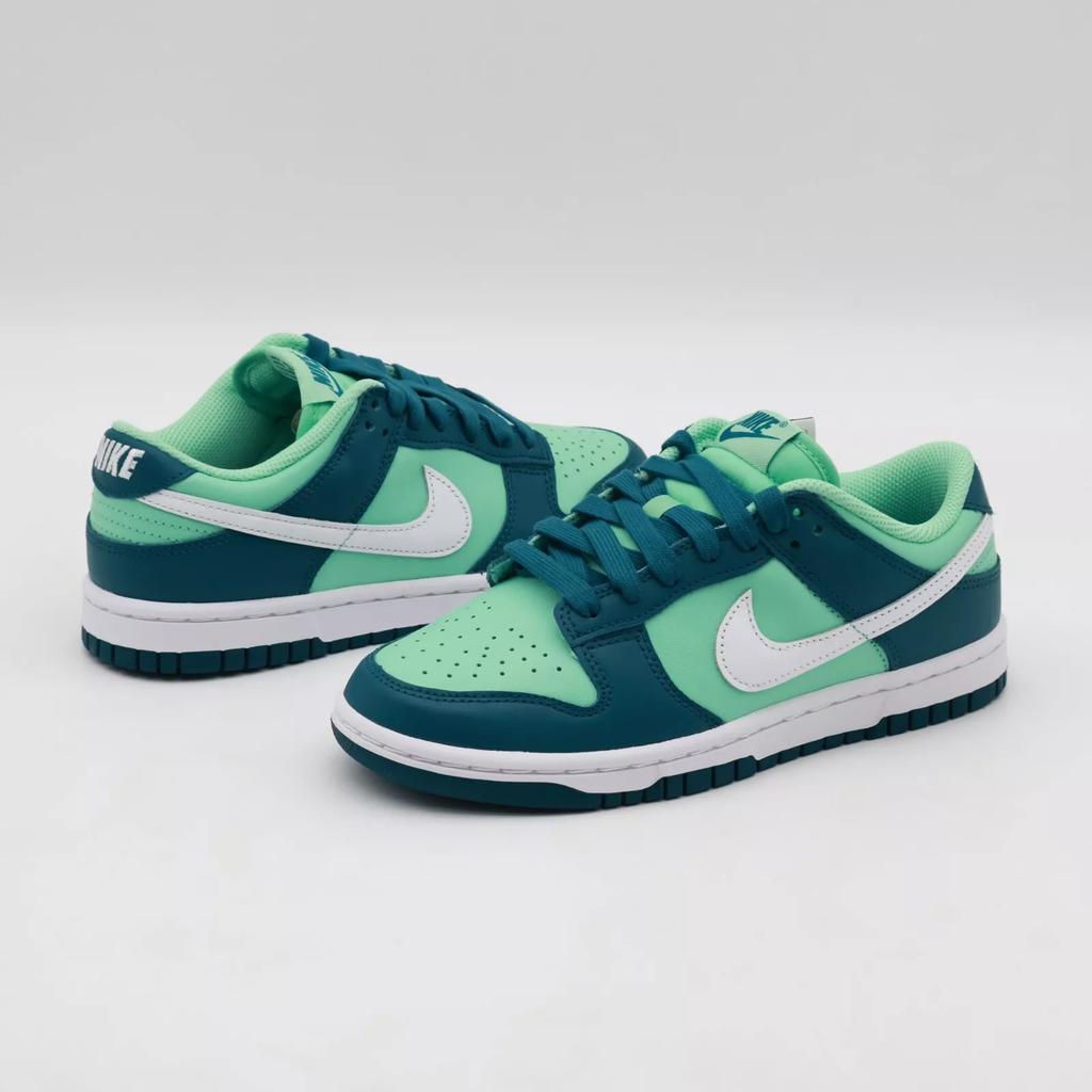 DD1503-301 Nike Dunk Low Geode Teal White Emerald Rise (Women's)