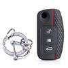 Silicone Car Key Case Cover Key Holder For Ford Focus Mk2 C Max S-Max Ecosport Fusion Fiesta Mk7 Cowgar Mondeo 2 Mustang Mach
