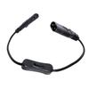 2Pin IEC 320 C7 Male to C8 Female Figure 8 Power Adapter Cord Extension Cable with Switch for Speaker Printer Scanner
