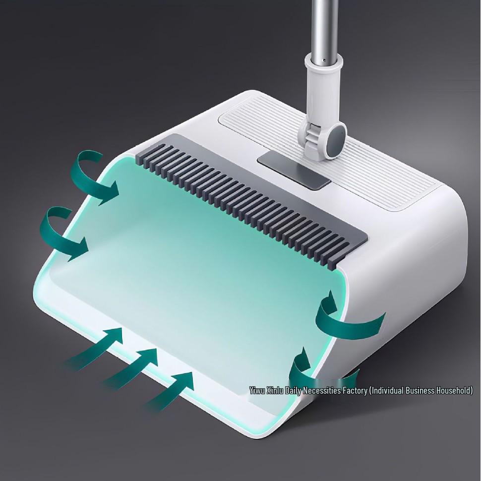 Haushaltsbesen- und Kehrschaufel-Set mit Abzieher - Effizientes Kehrwerkzeug