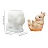 Bunny Phone Stand Mold Portable Silicone Bunny Mold Easter Bunny Mold Lightweight For Bedside Office Home